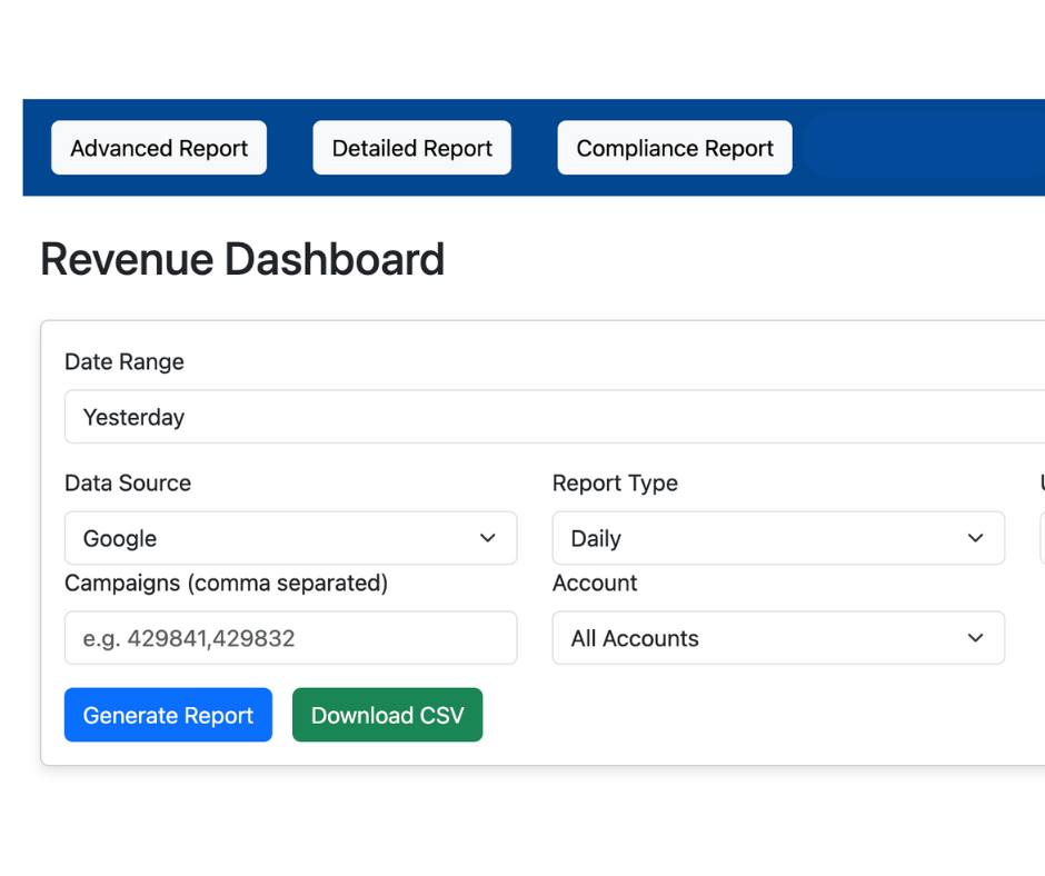 Scaler Revenue Dashboard